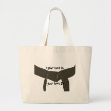 Custom Martial Arts Brown Belt Canvas Bags