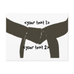 Custom Martial Arts Brown Belt Postcard