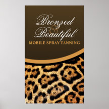 CUSTOM Mobile Spray Tanning Poster