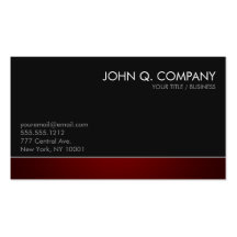 Custom Modern Professional Dark Business Card