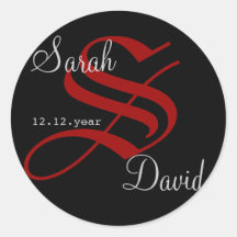Custom Monogram label Stickers