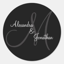 Custom Monogram Stickers