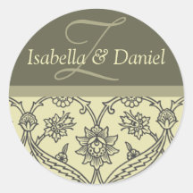 Custom Monogram Stickers For Envelopes