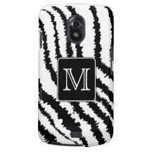 Custom Monogram, Zebra Pattern Animal Print. Samsung Galaxy Nexus Covers