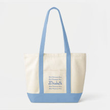 Custom Name Best Gramma Ever Powder Blue Bags
