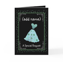 CUSTOM NAME - Bridesmaid TURQUOISE Flowered Dress