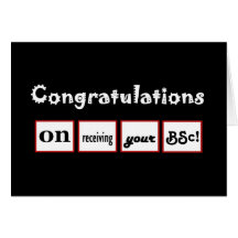 CUSTOM NAME Congratulations - Bachelor's Degree Cards