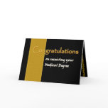 CUSTOM NAME Congratulations - Medical Degree cards