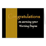 CUSTOM NAME Congratulations - Nursing Degree Card