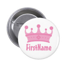 Custom Name Crown Pins