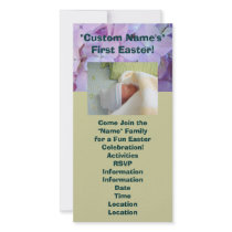 Custom Name First Easter Party! Invitations Cards