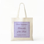 CUSTOM NAME Godmother of the Bride Bag PURPLE