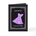 CUSTOM NAME Junior Bridesmaid LILAC PURPLE Dress cards