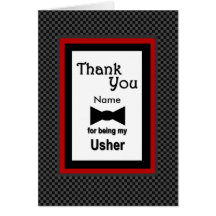 CUSTOM NAME - USHER Wedding Thank You Cards