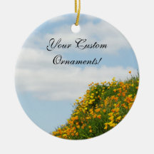 Custom Ornaments Create Your Own Blue Sky