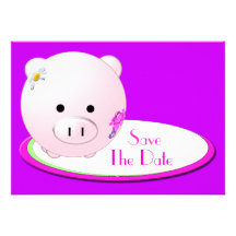 Custom Party Invitations save the date
