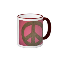 custom peace sign mug