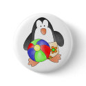 Custom Penguin Boy Swim Button