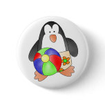 Custom Penguin Boy Swim Button