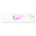 Custom Personalised Birth Announcement Sticker bumper stickers