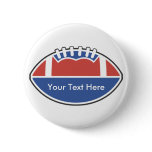 Custom Personalised Football Buttons