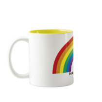 Custom Personalised Rainbow Pride Mugs