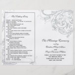 Custom_Pewter Wedding Program Flyers