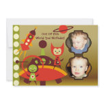 Custom Photo Alien Invasion Birthday Invitation