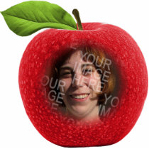 Custom Photo Apple Face Ornament