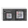 Custom Photo Card, Black Wedding or Formal Design