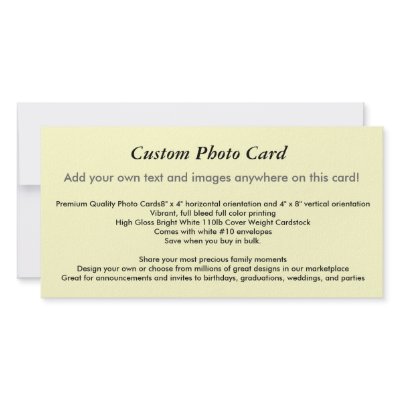 Custom Photo Card by godsays