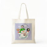 Custom Photo Christmas Snowman Bag