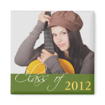 Custom photo green class of school graduation