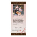 Custom Photo Rack Card, Pink Swirl rack cards