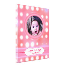 Custom Photo & Text Keepsake Wrapped Canvas Stretched Canvas Print