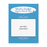 Custom Photo! Worlds Greatest Afghan Hound Mix postcards