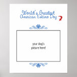 Custom Photo! Worlds Greatest American Eskimo Dog Print