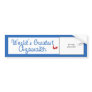 Custom Photo! Worlds Greatest Azawakh Bumper Sticker