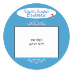 Custom Photo! Worlds Greatest Bordoodle Sticker