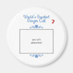 Custom Photo! Worlds Greatest Ginger Cat Fridge Magnet
