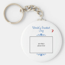 Custom Photo! Worlds Greatest Jug Keychain