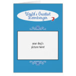 Custom Photo! Worlds Greatest Leonberger Greeting Card
