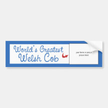 Custom Photo! Worlds Greatest Welsh Cob Bumper Stickers