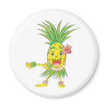 Custom Pineapple Hula Dancer Dancing