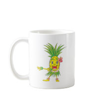 Custom Pineapple Hula Dancer Dancing Mug