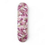 Custom Pink Camo Skateboard