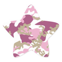 Custom Pink Camo Stickers