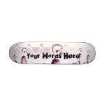 Custom Pink X-Ray Skeletons Afternoon Stroll Skate Board Decks