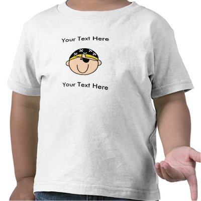 Custom Pirate Blonde T-Shirt by toddlersplace