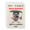 Custom Pirate Graduate Graduation Party Invitation